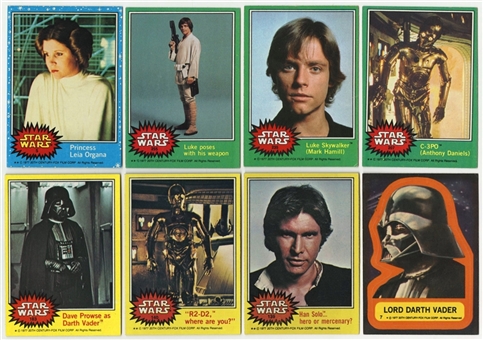 1977 Topps "Star Wars" Complete Set (330) Plus Sticker Set (55)